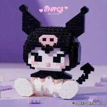 SANRIO 1个积木人偶，积木套装有助于提高专注力，适合房间装饰、生日礼物、派对游戏、DIY手工、动物和人物模型拼装。情人节礼物、生日礼物、完美礼物、趣味礼物（随机包装） - 彩色 - 查看 7
