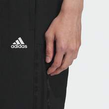 Adidas Future Icons Woven Shorts, Men's Three-Striped Color-Blocked Woven Casual Shorts - Black - View 7