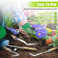 3 Pieces Ing Scraper, Root Puller,  Stabber Stainless Steel, Garden  Knife, Manual  Puller,  Removal Tool For Gardening, Ing Scraper, Garden Shovel - 3 件 - 查看 6