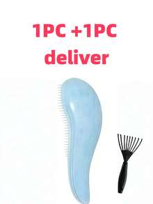 1pc Magic Detangling Brush, Soft Scalp Massage Comb, Anti-Static Gentle Styling Brush, Salon Hair Styling Brush, Home Scalp Massage Comb, Children's Shampoo Brush, Cleaning Fluffy Styling Brush, Massage Meridian Brush - Multicolor - View 15