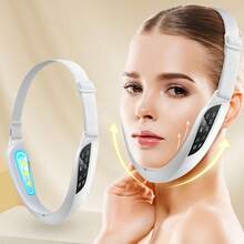 V Face Lifting Device Firming Facial Massager Facial Beauty Instrument Face Slimming Massager Double Chin Removal Electric Double Chin And Intelligent V-Shaped Face Machine With 6 Modes & 8 Adjustable Intensities - 白色 - 查看 3