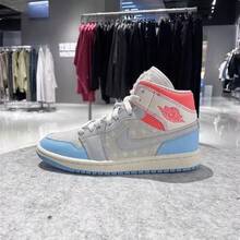 Nike 女款 WMNS AIR JORDAN 运动训练篮球鞋 - 灰色/藍色 - 查看 4