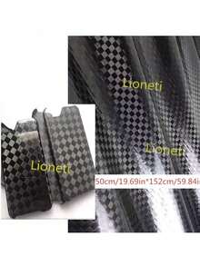New High Gloss PET Checkered Forged Carbon Fiber Self-Adhesive Sticker Roll, Stretchable Car Wrap Aluminum Foil With Air Release, Suitable For Cars, Motorcycles, Bicycles And Other Vehicle Customization, Forged Carbon Fiber Customization Film - One Size Fits All - View 6