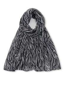 1条新款夏季巴厘岛薄纱斑马纹围巾，女士穆斯林头巾，轻薄优雅长款头巾，日常旅行拍照，防晒披肩，家庭度假礼物 - 彩色 - 查看 6