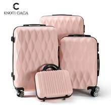 4 合 1 行李箱套装，航空公司认可的 AB，带密码锁和旋转轮，14 英寸 20 英寸 24 英寸 28 英寸，多种颜色可选，硬质行李箱拉杆箱旅行手提行李机舱行李旅行包必备包推车硬壳行李箱轻便便携简约大容量外出收纳多功能外壳，密码锁随身行李拉杆箱适用于学校大学男孩女孩女士男士旅行圣诞节礼物的理想选择节日必需品，行李箱拉杆箱旅行手提行李机舱行李旅行包必备包推车硬壳行李箱轻便便携简约大容量外出收纳多功能 - 粉色 - 查看 13
