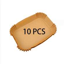 50/100 Pcs Disposable Air Fryer Liners - Rectangular Oil-Proof Parchment Paper For Dual-Basket Air Fryers - Multicolor - View 15