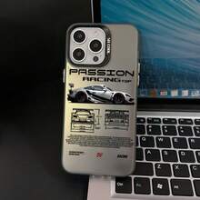 Racing Sports Car Design Phone Case It Is Compatible With IPhone 17/16/15/14/13/12/87 Pro Max/Pro/Plus Models. It Features A Stylish And Minimalist Design And Provides Shockproof And Abrasion-Resistant Protection. - Black - View 2