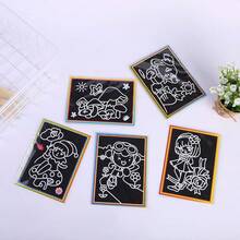 10pcs Wooden Scratch Art Set, Reveal Hidden Colorful Patterns, Suitable For Coloring And Doodling, Provides Endless Creative Drawing Fun, Ideal Gift For Holidays - Multicolor - View 8