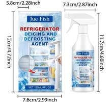 jakehoe 100ml/120ml/Agente descongelante para refrigerador, limpieza del hogar, adecuado para refrigerador, congelador, compartimento del congelador, eliminación de hielo del parabrisas del automóvil, mantiene las superficies vidriadas limpias como nuevas. 1 pieza/3 piezas/6 piezas/12 piezas/20 piezas/Tabletas de limpieza de refrigerador, limpieza del hogar, regalo perfecto para amigos y familiares durante las vacaciones, limpieza profunda de las grietas del congelador, eliminación de sarro y olor, tabletas de limpieza efervescentes (modelos nuevos y antiguos enviados al azar, embalaje del producto actualizado continuamente, use con confianza) - Líquido/Sólido - Ver 15