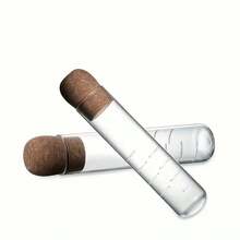 3 piezas Infusor de té de tubo de ensayo de vidrio, filtro de té creativo, de vidrio borosilicato de alta calidad apto para bebidas calientes y frías, diseño cilíndrico adecuado para la preparación de té individual en la oficina y el hogar, incluye tapones de corcho para almacenamiento de té o infusión directa, apto para varios tipos de té - Multicolor - Ver 5