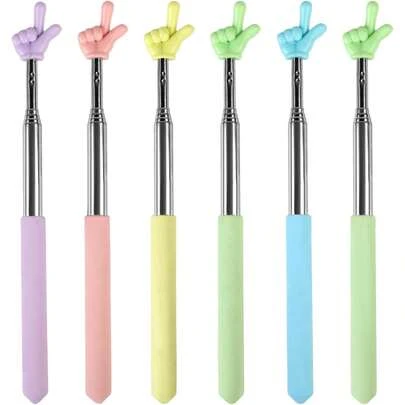 عصا قابلة للسحب ذات إصبعين للقراءة والإشارة، عصا إرشادية للتدريس على القراءة والإشارة، متوفرة بألوان متعددة للاختيار من بينها، عصا قابلة للسحب للإشارة والقراءة، عصا إرشادية للتدريس على القراءة والإشارة، عصا تدريس للمعلمين، عصا إرشادية للتدريس للآباء والمعلمين، عصا للقراءة والتعلم من الكتب