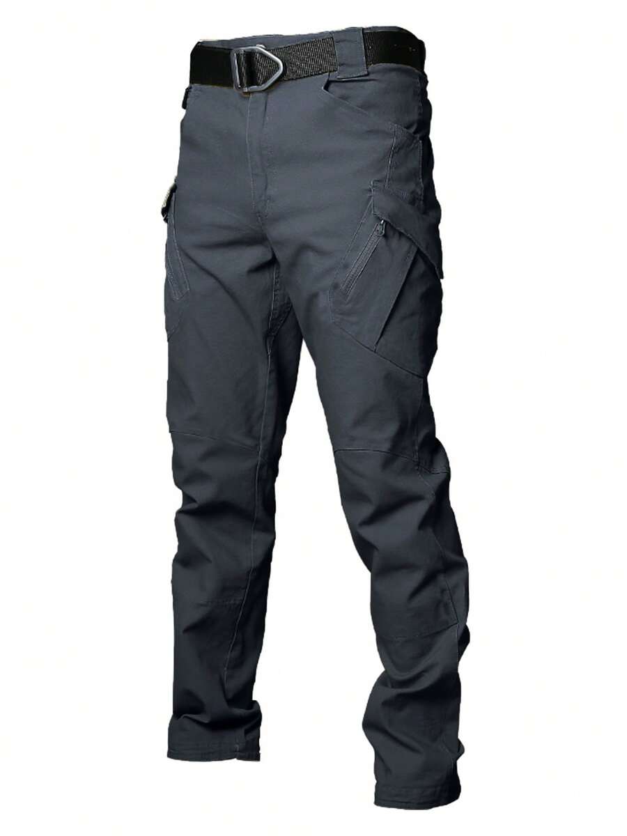 Fashionable Waterproof Pants, Casual Pants, Durable And Multi Pocket Outdoor Suitable For Outdoor Work, Hiking, Tactical Work Pants, Lightweight And Casual - Màu xám đen - Xem 1