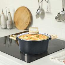 GiPP 14/18 Piece Ceramic Pots And Pans Set Non Stick - Nonstick Cookware Set, Healthy Kitchen Cooking Set Frying Pans Set,PFAS PTFE PFOA (Break) - Black - View 8