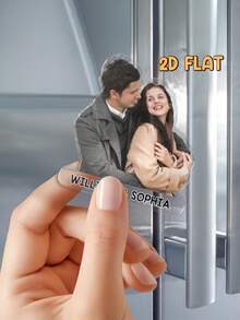 1PC Custom Personal Photo Acrylic Photo Fridge Magnet - Photo Portrait Fridge Magnet - As Shown4 - View 5