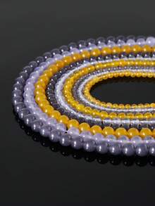 1串天然玉髓疗愈宝石珠子，4/6/8毫米 - 非常适合DIY珠宝制作、手工项链和手链 - 玉髓 - 查看 2