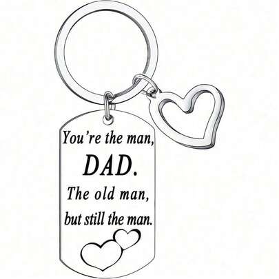 1 Stück Lustiger Schlüsselanhänger Geschenk für Vater, Vatertags-Geschenk, Geburtstagsgeschenk von Tochter Sohn, Schlüsselanhänger für Papa