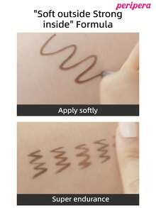 Peripera K-Beauty SPEEDY PENCIL LINER 眼線筆，奶油/凝膠眼線筆，2mm細筆尖，濃郁顯色，高顯色度，滑順保濕質地，持久防暈染防水防汗，霧面妝效 - 03 Milk Tea Brown - 查看 4
