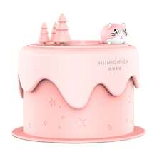 1个可爱猫咪蛋糕迷你加湿器，7色LED夜灯，300毫升大雾量，超静音≤30分贝，智能定时顶部加水，Type-C充电线，情人节礼盒，适用于家庭、睡眠、办公室 - 彩色 - 查看 14
