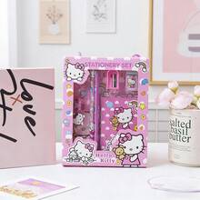 3-In-1 Hello Kitty Stationery Gift Set - Includes Ruler, Pencil, Notebook, Etc. Creative Artistic Office Supplies Gift Box, Perfect For Holidays, Parties, Halloween, Christmas. A Delightful Surprise Gift! - Multicolor - View 11
