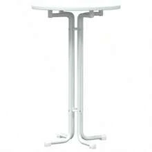 Home Table Dining Table White ?70x110 Cm Engineered Wood And Steel - White - View 3