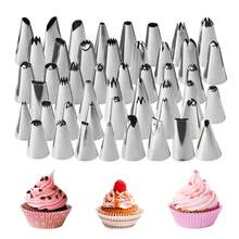 24/48pcs Stainless Steel Decorative Piping Tips Set, Cake Decorating Nozzles, Frosting Piping Tips Set, For Creating Various Intricate Designs Of Buttercream Frosting, Professional Baking, Easy To Clean, Ideal For Frosting Design, Pastry Molds And DIY Cake Decorating, Baking Decorating Tools, Suitable For Halloween, Christmas, Thanksgiving, Valentine's Day, Eid, Weddings And Parties - - - View 9