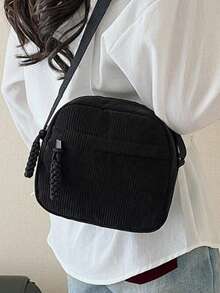 Fashionable Casual Vertical Phone Coin Purse Crossbody Small Bag - Multicolor - View 2