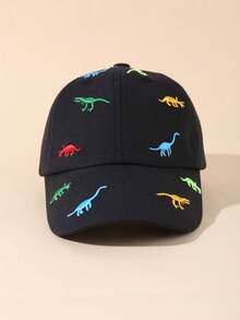 3 piezas Gorras de béisbol con dinosaurio bordado para niños, ajustables en tamaño, para uso diario, moda casual, deportes, estilo universitario, adecuadas para actividades al aire libre, correr, baloncesto, campus, fiestas, etc. Pueden usarse como regalos de cumpleaños, regalos festivos, regalos del Día del Niño - Gorra de béisbol - Ver 17