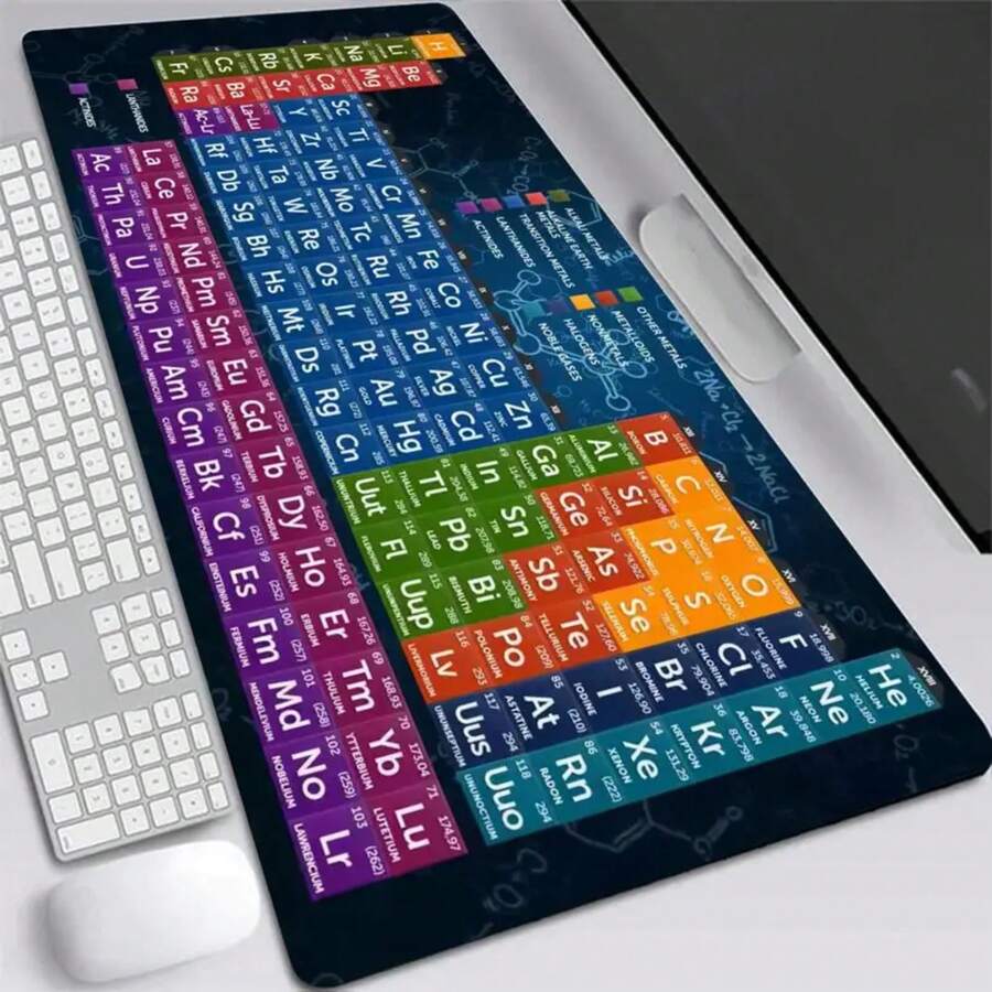 Gaming Mausepad 900x400 Large Periodic Table Of Chemical Elem Mouse Pad ...