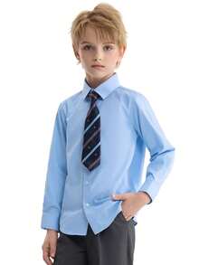 Tween Boys Shirts - Light Blue - View 2