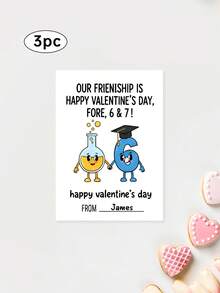 1/3 bộ 67 thiệp Valentine cho trẻ em và thiếu niên, có thể tùy chỉnh văn bản, thiệp Valentine 6-7, thiệp Valentine cho trẻ em, thiệp quà tặng lớp học 6-7 có thể chỉnh sửa và in được. - A - Xem 18