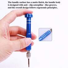 5合1精密螺丝刀套装，眼镜维修工具包（Torx 5~T6，+1.5，-1.5，星形0.8），带迷你钥匙扣螺丝刀，适用于眼镜、手机、电子产品、手表、笔记本电脑、珠宝等。 - 5合1螺絲起子 - 查看 8