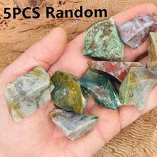 Natural Ocean Jasper Rough Stones, Crystal Gift, Mineral Specimen, Home Decor, Boho Style, Ideal For Spring Festival, Valentine's Day, Mother's Day - Multicolor - View 16