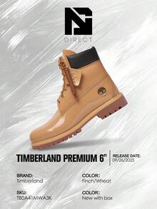 Timberland 6" Premium Waterproof Patent BootsFinch Wheat – Men's Lifestyle Sneakers – Shoes For Man -Vintage- Spring & Summer-Classic Color, Warm & Durable, Outdoor To Everyday Casual Wear - Mother's Day Gifts-Father's Day Gift – TB0A41MWA3K - Finch/Wheat - 查看 6