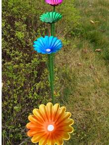 Outdoor Garden Decor Flower & Leaf, Bee Waterer, Butterfly & Hummingbird Waterer, Garden Decor - A - View 2