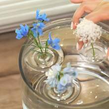 2pcs Hydroponic Flower Tools, Wave Floating Transparent Vase, Flower Arranger, Hydroponic Plant Accessories, Hydroponic Fresh Flower Floater - Flower Floating Device - View 3