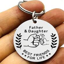 1pc Matching Father And Daughter Keyring Father's Day Gifts Birthday Christmas Gift For Dad - Multicolor New-5 - View 3