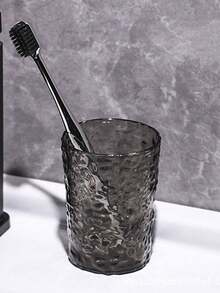 1pc Glacier Texture Attractive Couple Transparent Gargle Cup Tooth Brushing Cup Back To School - Multicolor - View 8