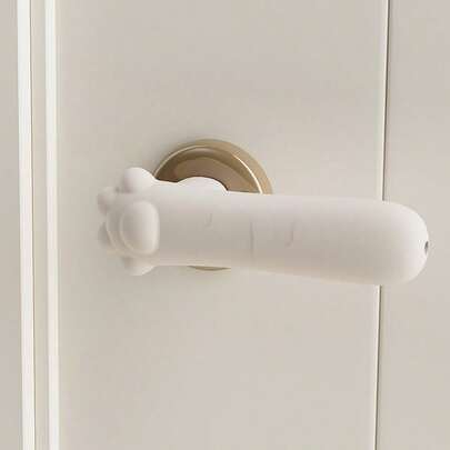1pc Silicone Door Handle Protector, Anti-Collision, Anti-Static, Suitable For Front Door, Dust Cover,Cute Stuff
