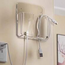 Multi-Function Mobile Phone Holder, Wall-Mounted Storage Box For Living Room, Bedside, Holds Phone, Remote Control, Charging Stand, No Drilling Required - متعدد الألوان - مشاهدة 14