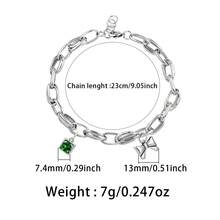 1件时尚925纯银立方氧化锆皇冠心形手链，优雅艺术感十足，适合日常佩戴和送礼。 - 銀色 - 查看 4