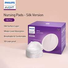 Philips Avent 100pcs/Pack Disposable Breathable Leak-Proof Nursing Pads, Prevent Leakage During Breastfeeding And Postpartum - White - View 12