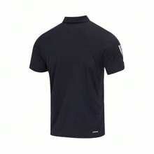 Áo Polo Adidas 3 Sọc Club Smu3s có logo, dành cho nam - màu đen - Xem 5