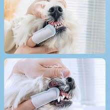 100pcs/Set Disposable Finger Toothbrush, Pet Dental Cleaning Finger Sleeves Wet Wipes, Suitable For Cats And Dogs Oral Care After Meals, 20pcs/Pack - Multicolor - View 8