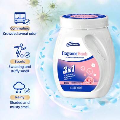 800g Laundry Fragrance Beads Durable, Large-Capacity Laundry Detergent Beads,Long-Lasting Scent, Enhance Fragrance And Protect Color, Rich Scent. Fabric Softener, Gentle & Fresh