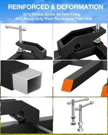 Horquillas de escombros a cubeta de 48 pulgadas, horquilla de plataforma de alta resistencia de carga de 2500 libras, accesorio de horquillas de tractor apto para cargador, cangilón, tractor - A - Ver 6