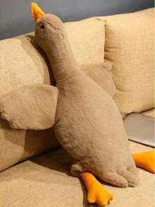 1 件柔软毛绒鸭子玩偶，白色/灰色/棕色，猫狗的伴侣动物，帮助狗玩耍和消耗能量，适合中小型宠物（不建议用于大型宠物，因为它们可能会咀嚼和损坏） - 彩色 - 查看 19