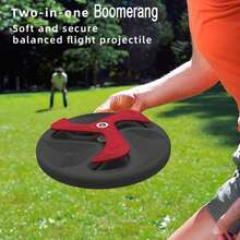1 Juego de juguete Boomerang volador, accesorios para exteriores, Boomerang interactivo, juguetes para exteriores, suministros para mascotas, juguetes de entrenamiento para perros U9UJ - Bumerang - Ver 3