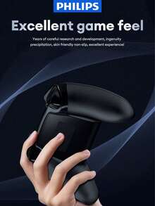 PHILIPS 飞利浦 DLK5010 蓝牙游戏控制器，无线带霍尔效应触发器，机械按钮兼容 Switch、PC、手机、电视、蓝牙、Steam、NS，多振动游戏模式，支持有线/无线，6 轴陀螺仪，双霍尔操纵杆，Turbo 功能 - 彩色 - 查看 4