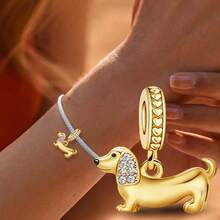 1pc Fashionable Dachshund Bead Suitable For DIY Women Jewelry Bracelet - Style 4 - View 2