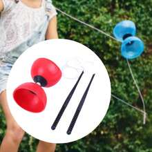 Juguete chino Yoyo Diabolo, equipo de entrenamiento de integración sensorial, juego de juguetes para hacer ejercicio, juguete para niños y ancianos YOYB - Azul L - Ver 1